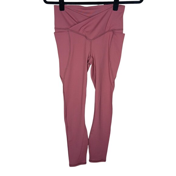 Fabletics Pure Luxe Set Leggings Sports Bra Medium Moonlight Mauve Crossover 7/8 - Picture 2 of 9